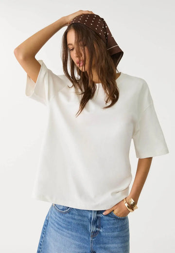 LT1K Loose White Essential T-Shirt - lessthan1thousand