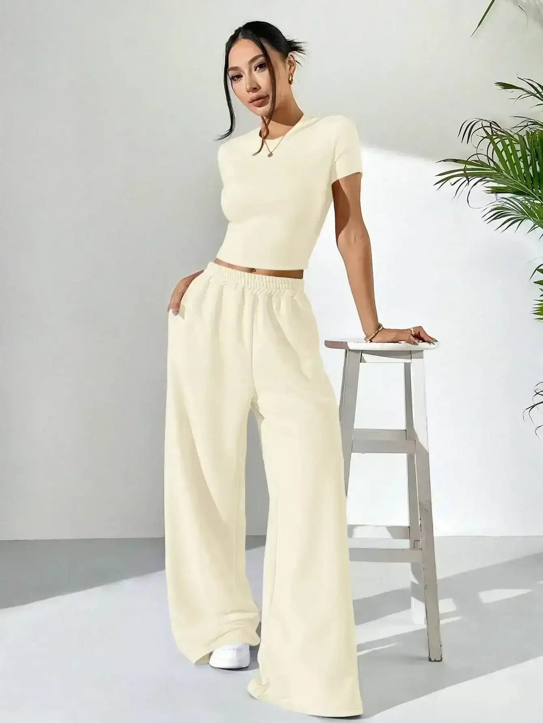 LT1K Sand Fix Belt Wide-Leg Trouser (Made For Summer). - lessthan1thousand