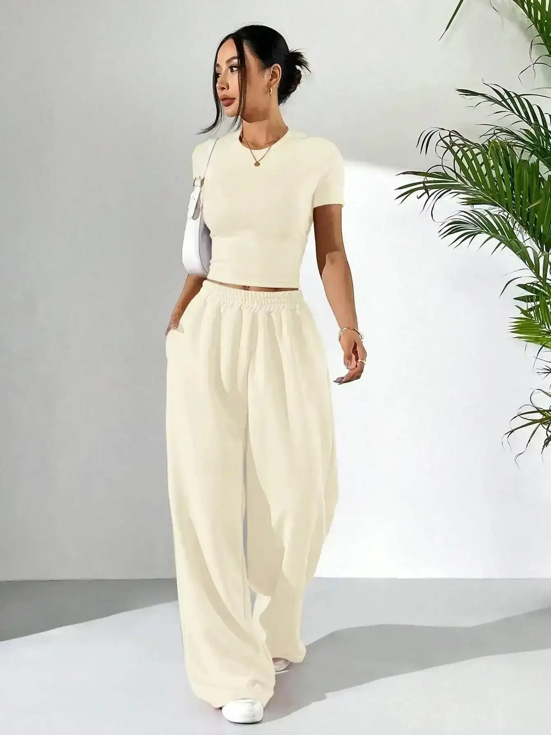LT1K Sand Fix Belt Wide-Leg Trouser (Made For Summer). - lessthan1thousand