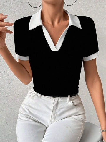 LT1K Essential Black Slim Polo.
