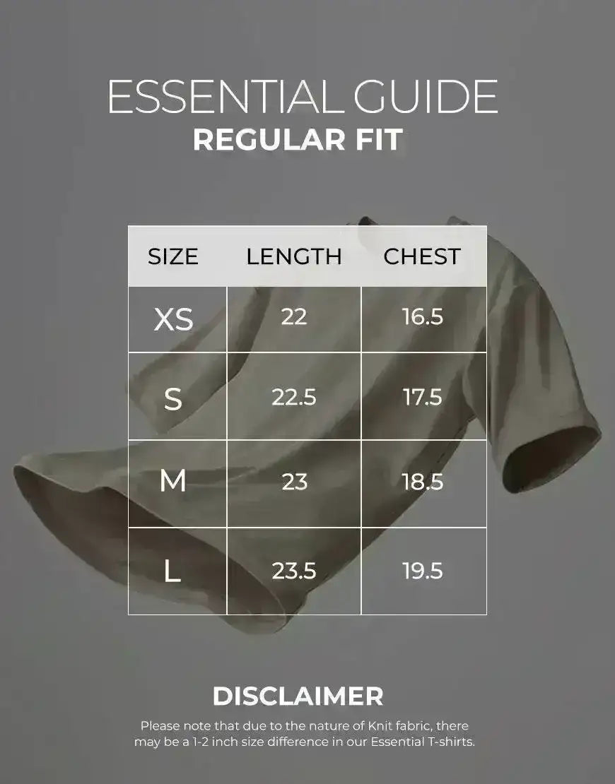 LT1K Regular Pure Black Essential T-Shirt. - lessthan1thousand