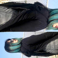 LT1K Black Two-Tone Wide-Leg Jeans. - lessthan1thousand