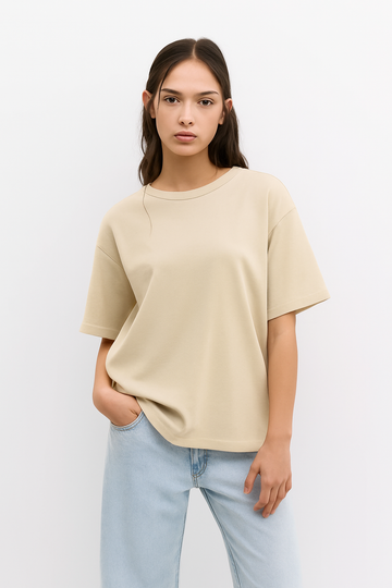 LT1K Loose Khaki Essential T-Shirt.