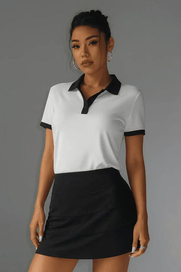 LT1K Essential White Slim Polo. - lessthan1thousand