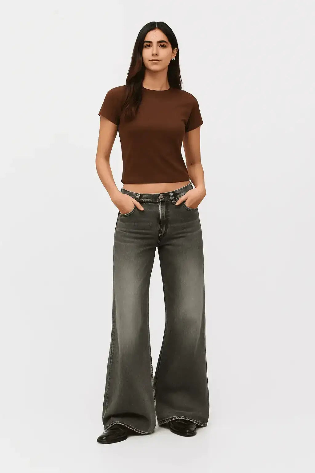 LT1K Slim Coffee Brown Essential T-Shirt. - lessthan1thousand