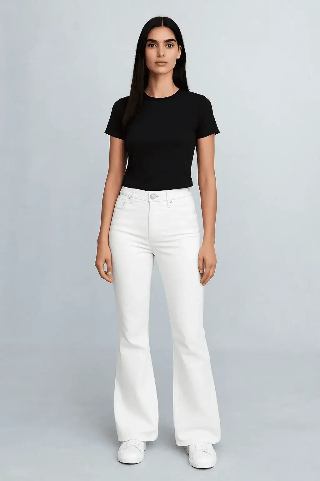 Bershka White Flare Jeans - lessthan1thousand