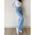 Bershka Light Blue High-Waisted Flare Jeans. - lessthan1thousand