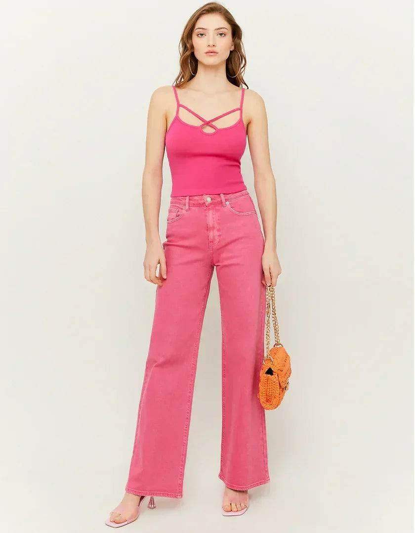 MNG Vintage Pink Loose Jeans (SOFT RIPPED) - lessthan1thousand