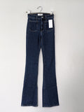 Blue High-Waist Flare Jeans