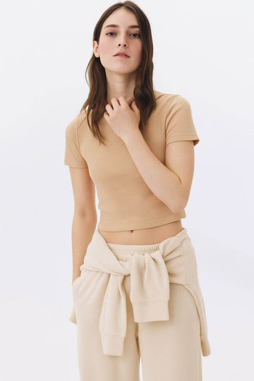 LT1K Slim Khaki Essential T-Shirt.