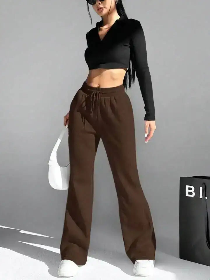 LT1K Brown Flare Trouser (Made For Summer) - lessthan1thousand