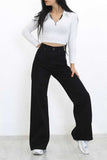 MNG Black High-Waist Loose  Jeans