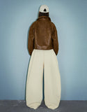 LT1K Sand Color Barrel Loose Trouser (Made For Summer)