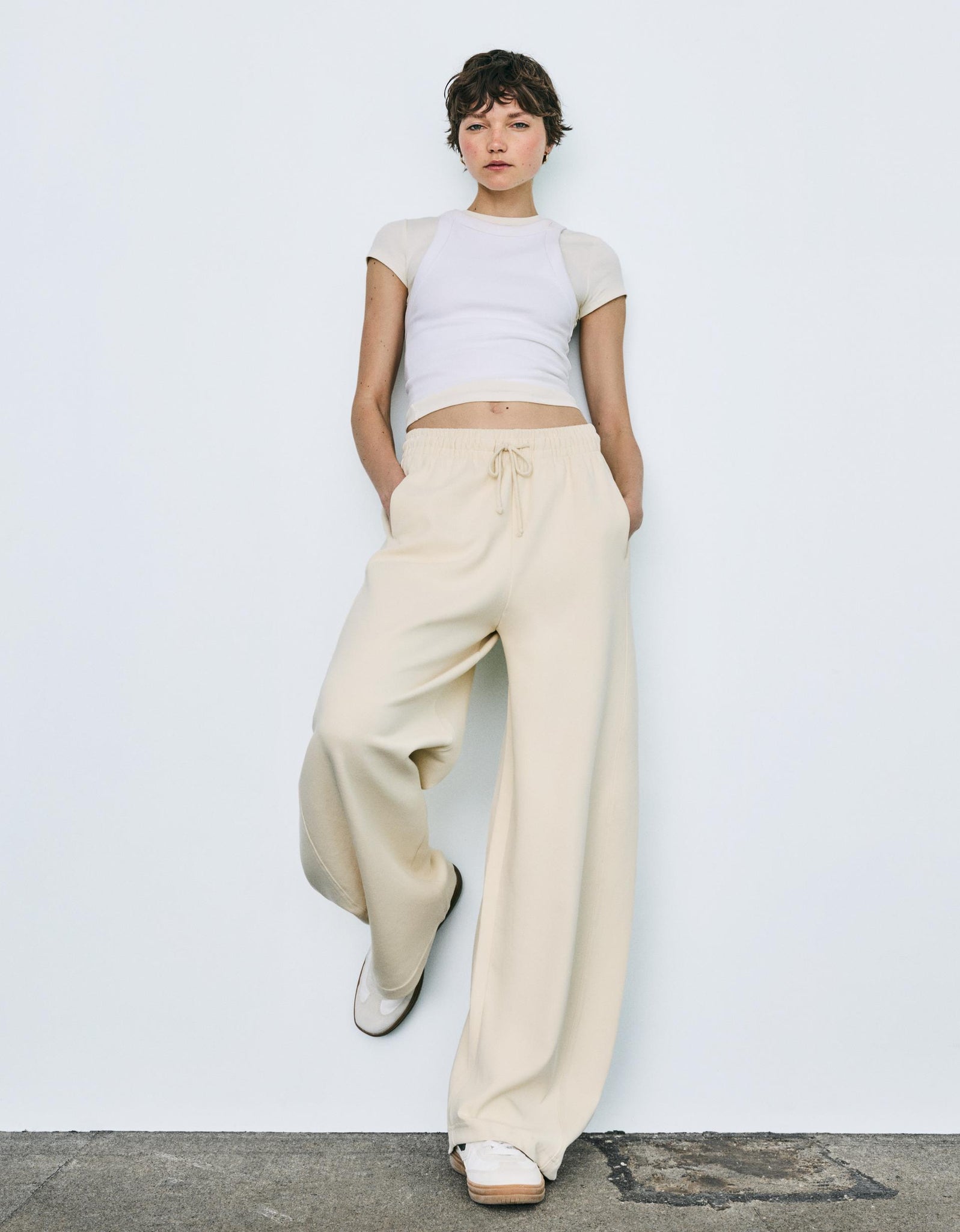LT1K Sand Color Barrel Loose Trouser (Made For Summer)