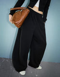 LT1K Pure Black Barrel Loose Trouser (Made For Summer)