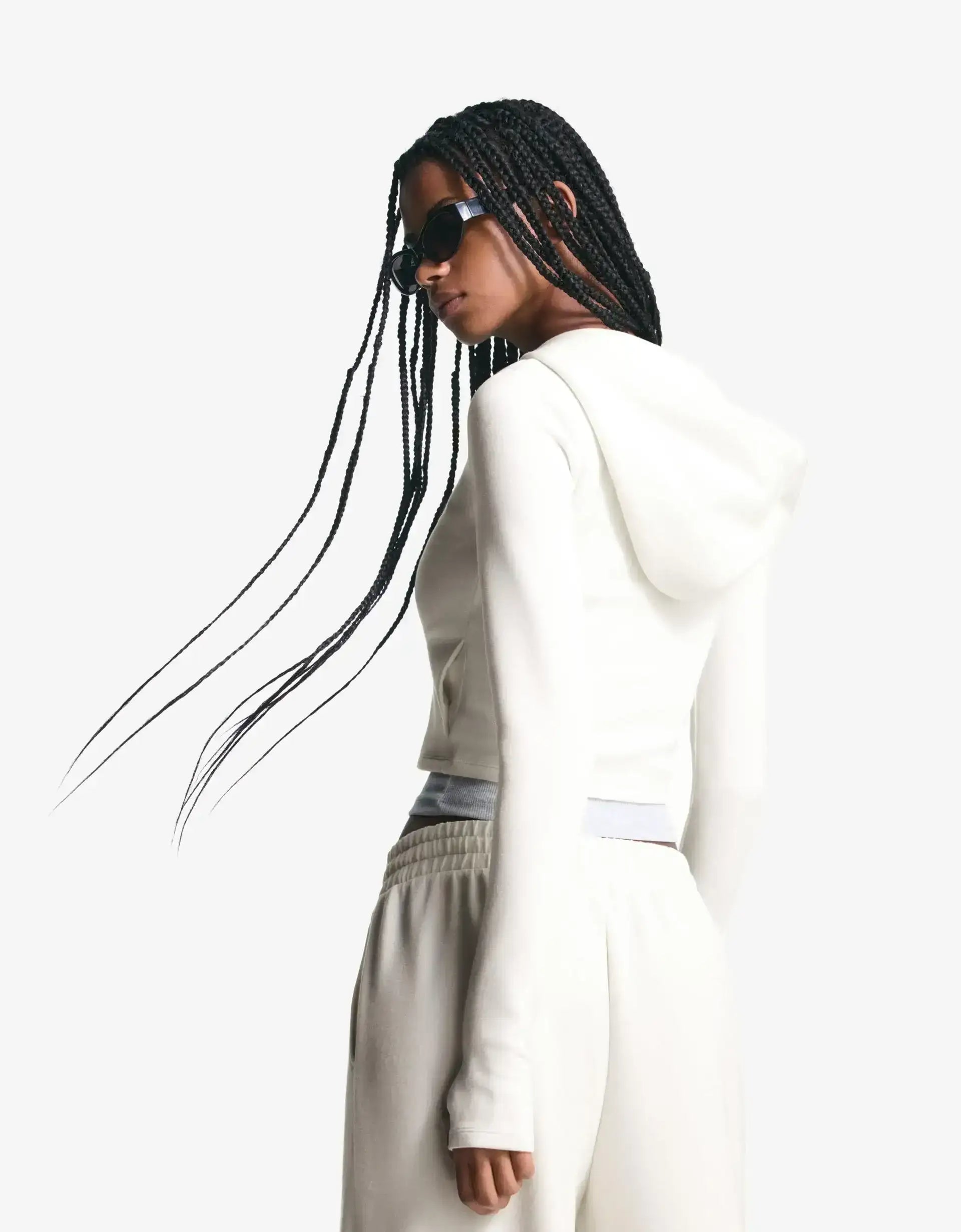 LT1K Zip-Up Slim Sand hoodie.
