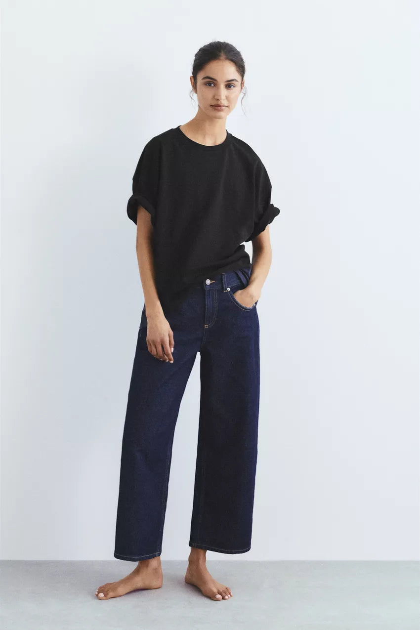 LT1K Oversize Pure Black Essential T-Shirt