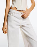 Zara White High-Waisted Wide-Leg Jeans. - lessthan1thousand