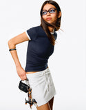 LT1K Slim Navy Blue Contrast T-Shirt