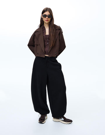 LT1K Baggy Trouser With Stopper Finish On Hem.(Perfect For All Season)