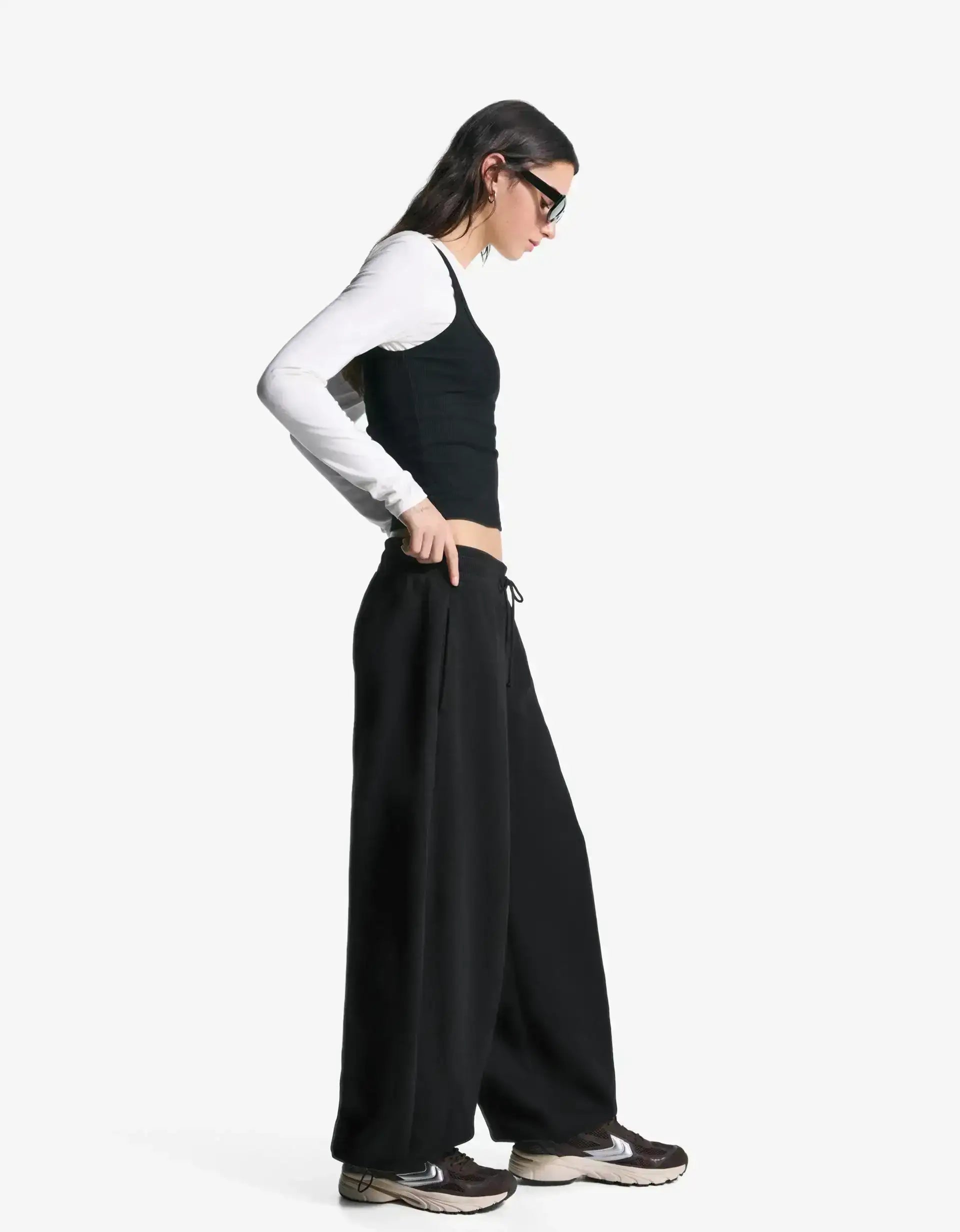 LT1K Baggy Trouser With Stopper Finish On Hem.(Perfect For All Season)