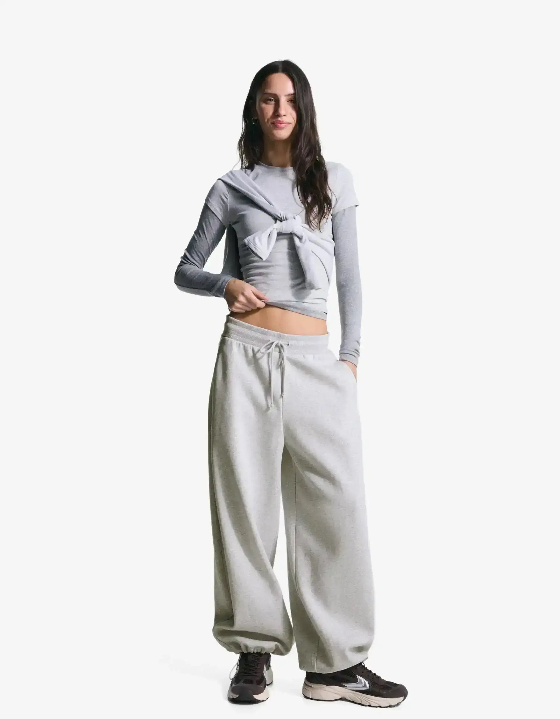 LT1K Baggy Trouser With Stopper Finish On Hem.(Perfect For All Season)