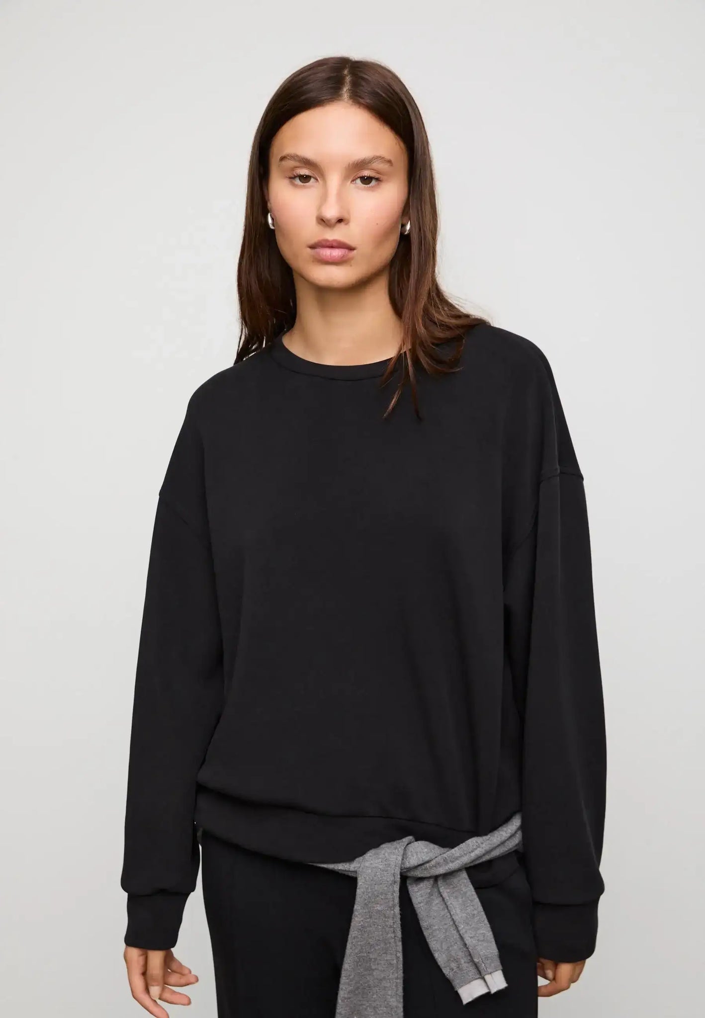 LT1K Black Oversize Sweatshirt.