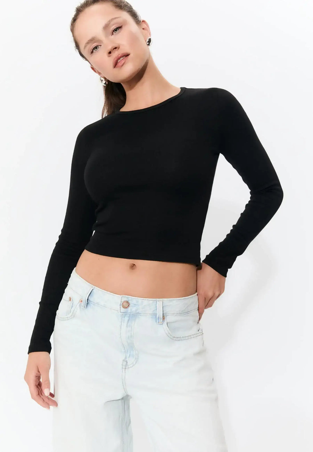 LT1K Essential Full-Sleeves Slim Top.(Perfect For All Season)
