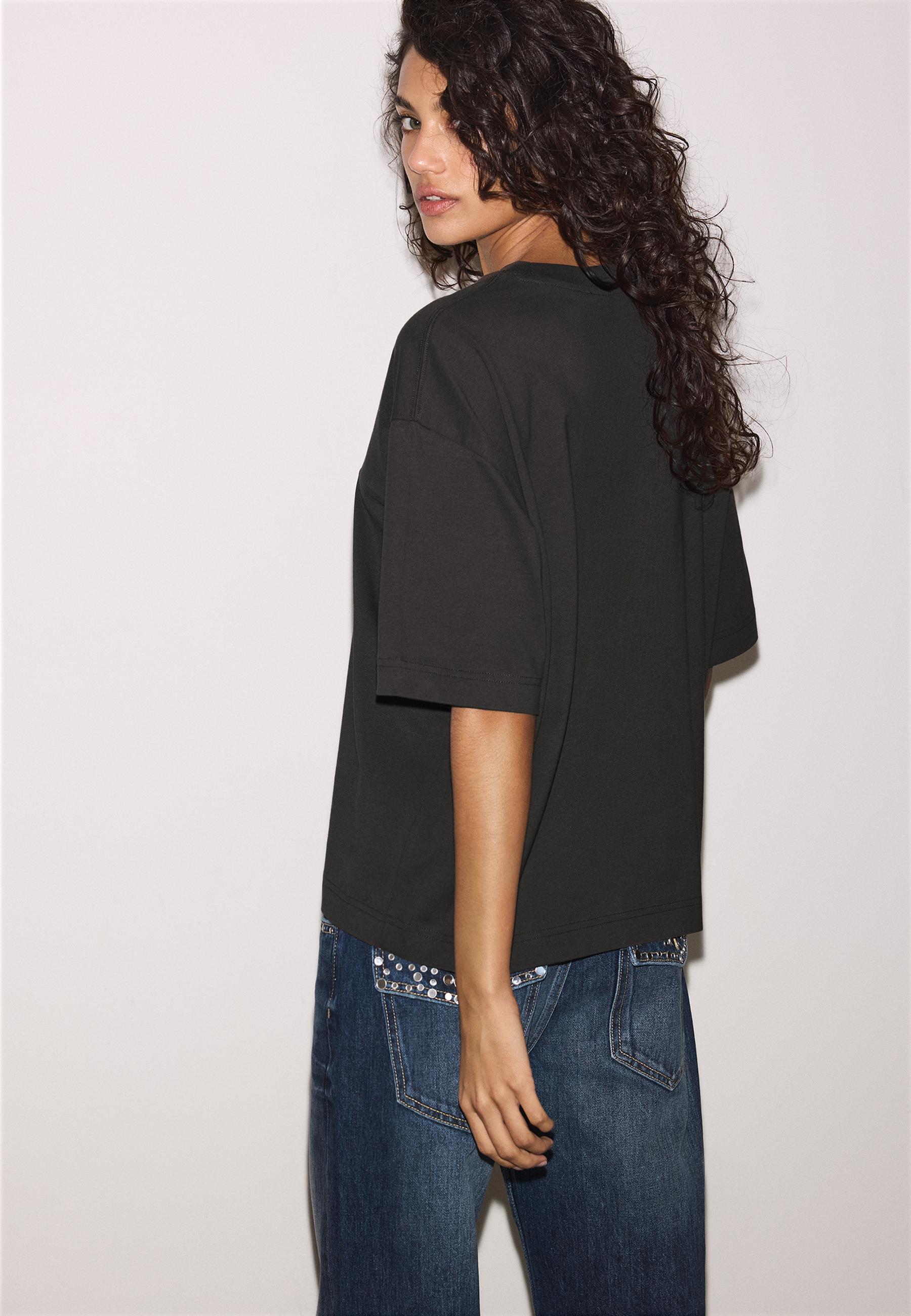LT1K Oversize Pure Black Essential T-Shirt