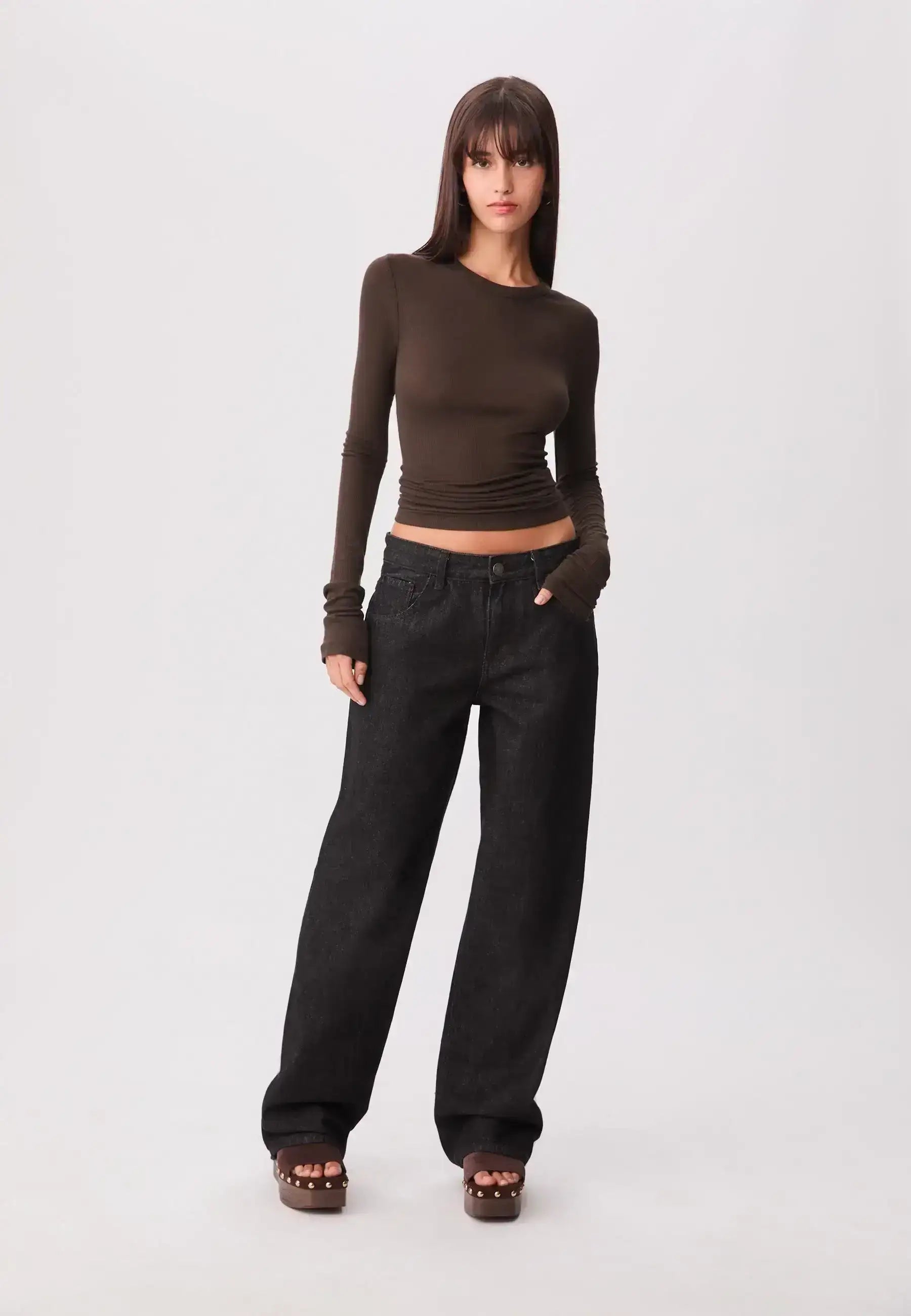LT1K Essential Full-Sleeves Slim Top.(Perfect For All Season)
