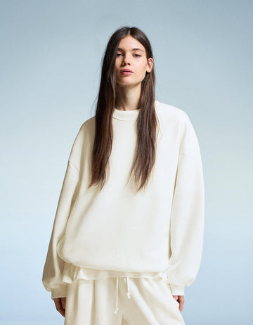 LT1K Sand Oversize Sweatshirt.