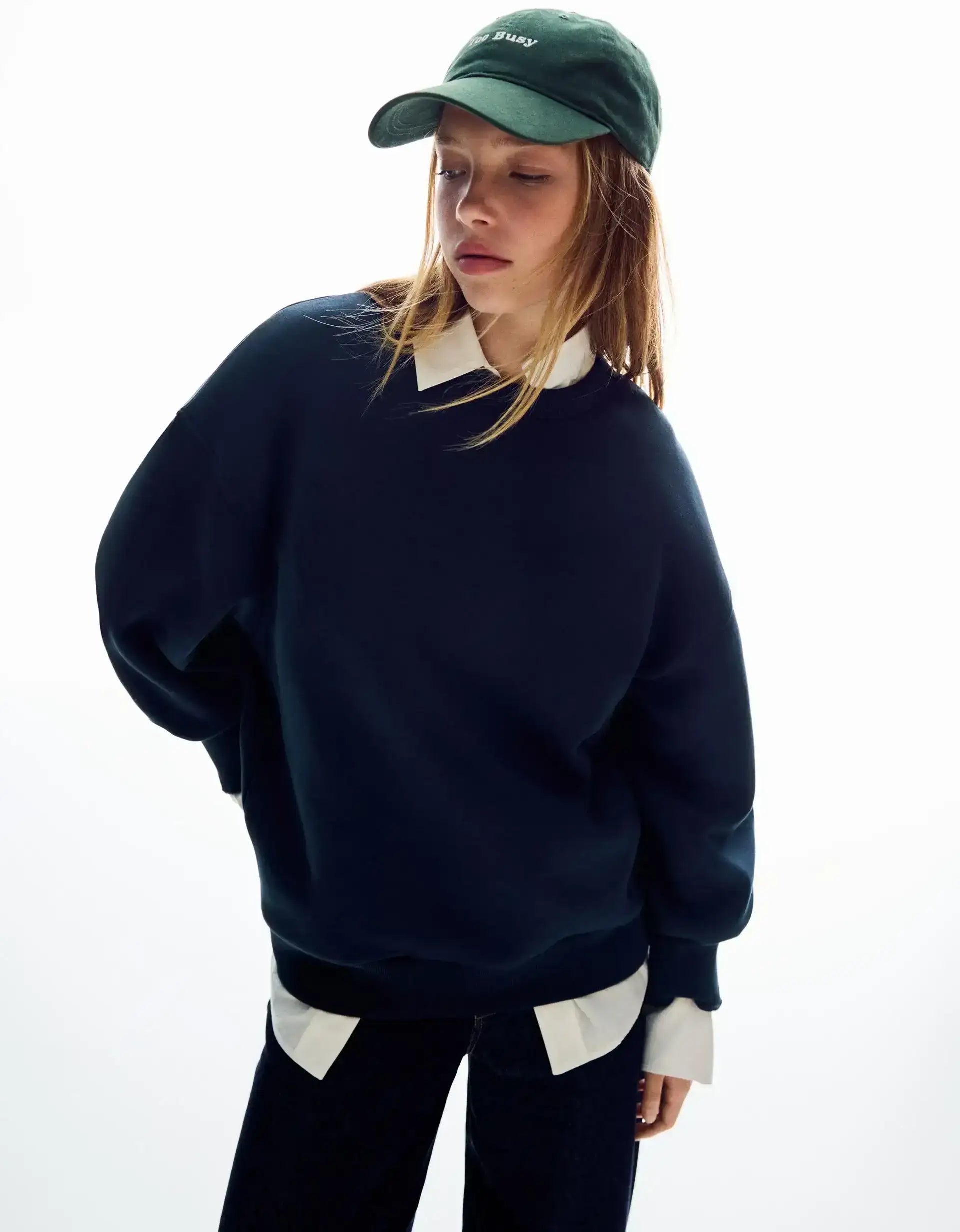 LT1K Navy-Blue Oversize Sweatshirt.