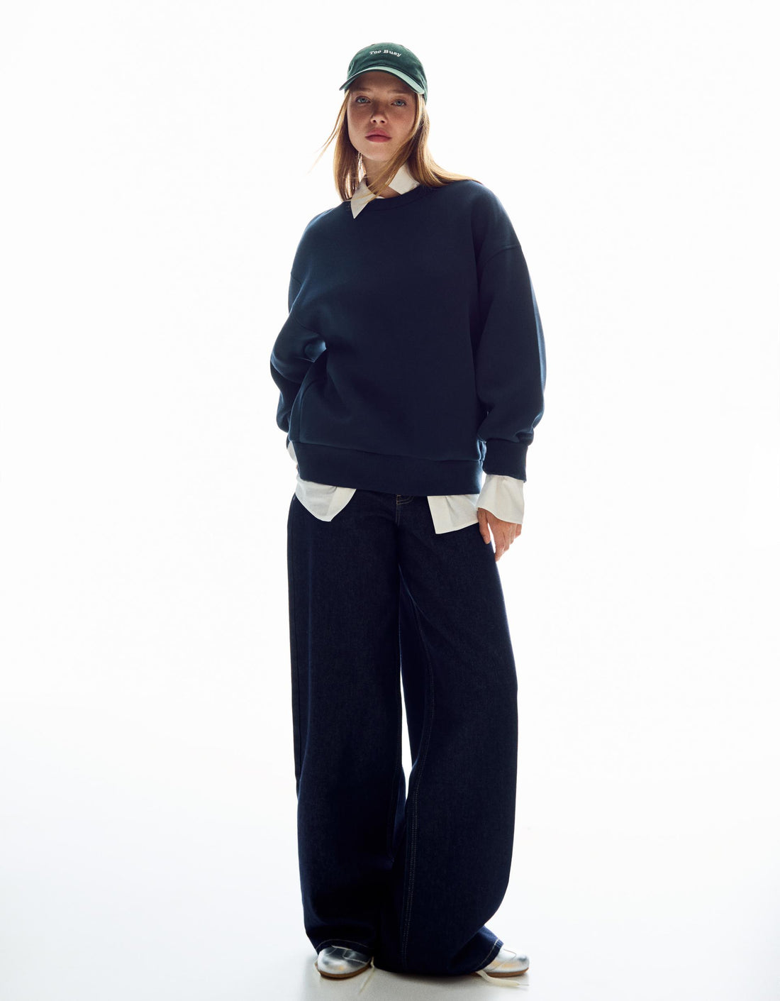 LT1K Navy-Blue Oversize Sweatshirt.