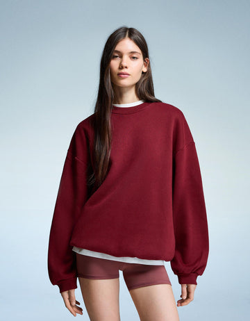 LT1K Maroon Oversize Sweatshirt