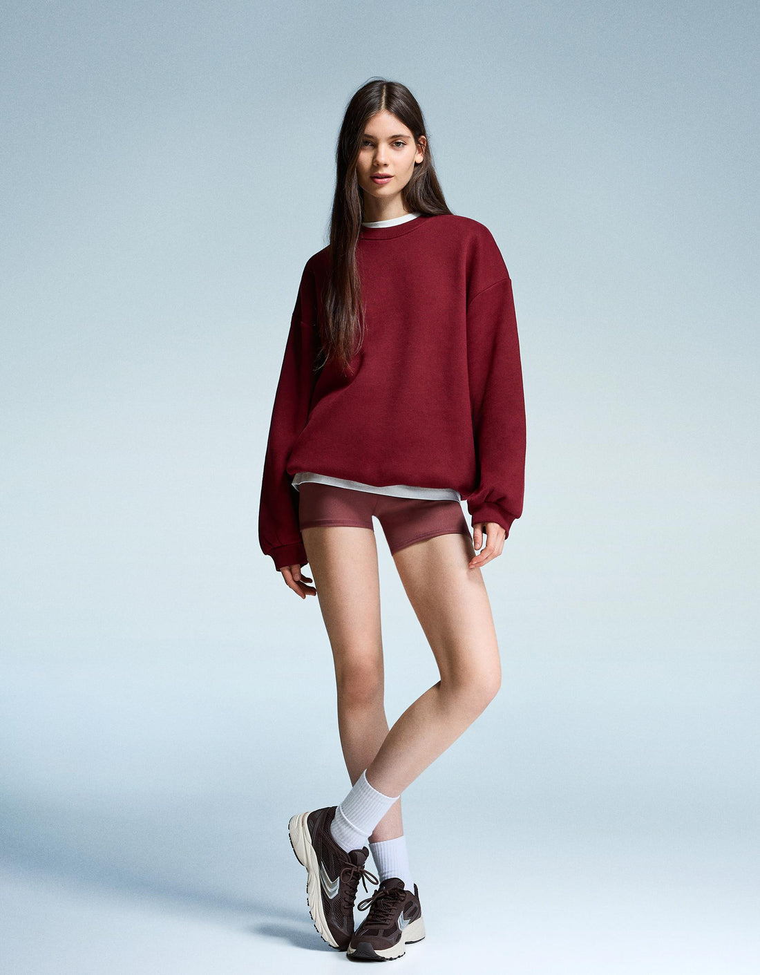 LT1K Maroon Oversize Sweatshirt