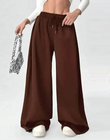 LT1K Brown Wide-Leg Trouser.(Perfect For All Season)