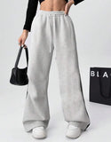 LT1K Grey Side Stripe Wide-Leg Trouser (Made For Summer).