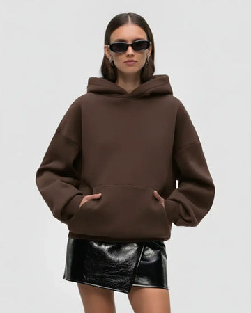 LT1K Basic Brown Oversize hoodie.