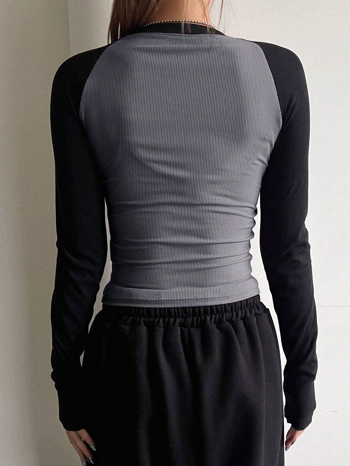 LT1K Essential Full-Sleeves Raglan Slim Top.(Perfect For All Season)