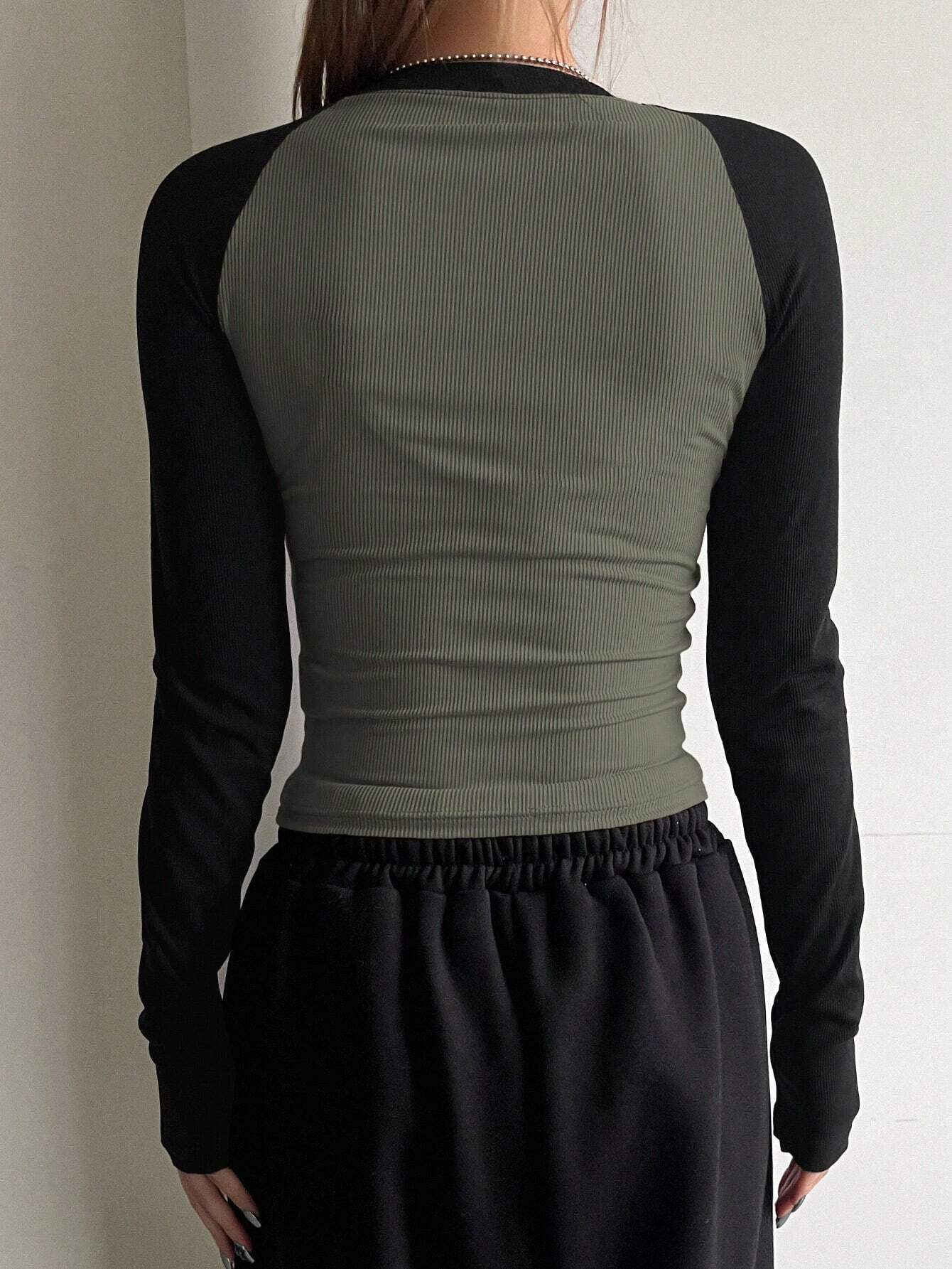 LT1K Essential Full-Sleeves Raglan Slim Top.(Perfect For All Season)