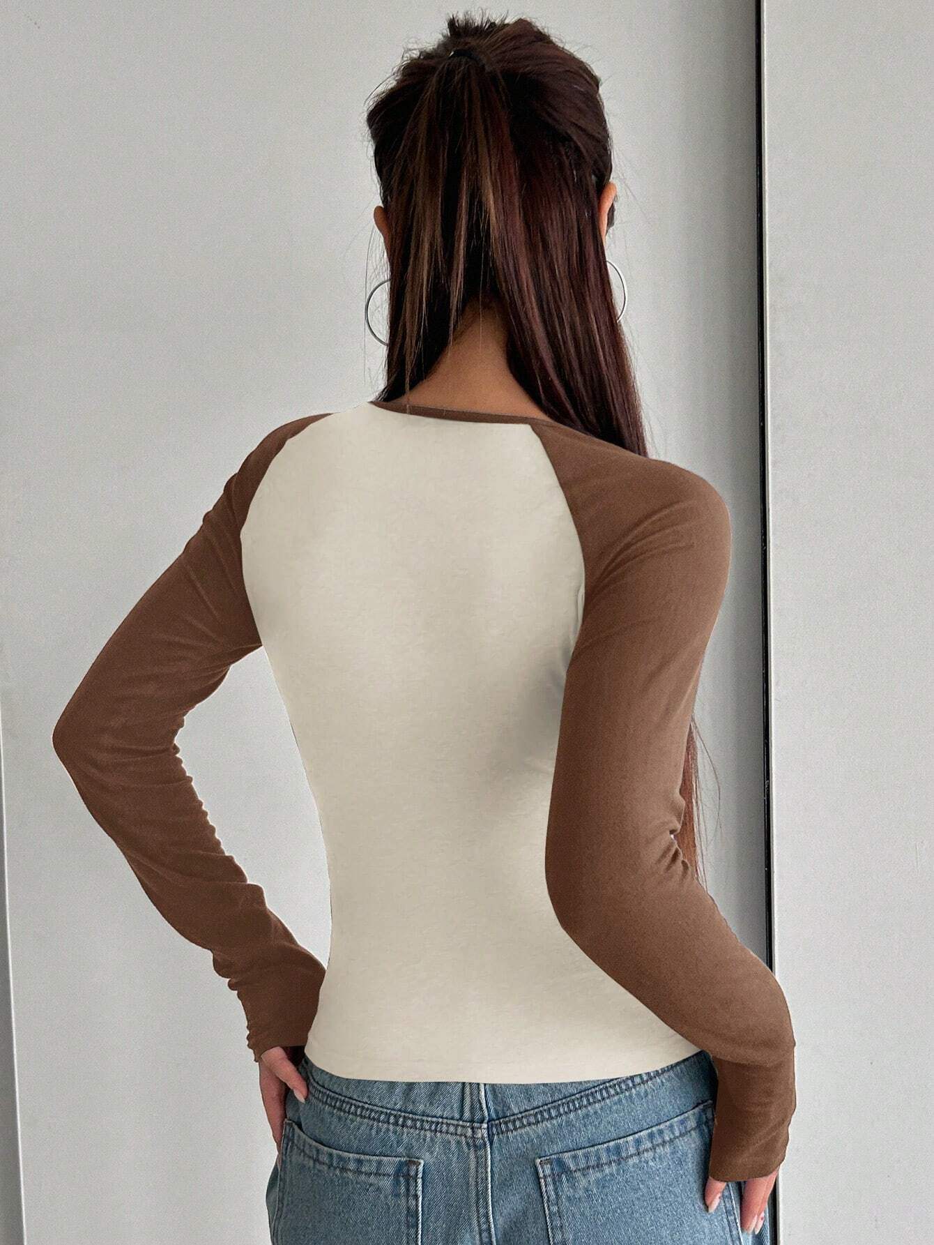 LT1K Essential Full-Sleeves Raglan Slim Top.(Perfect For All Season)