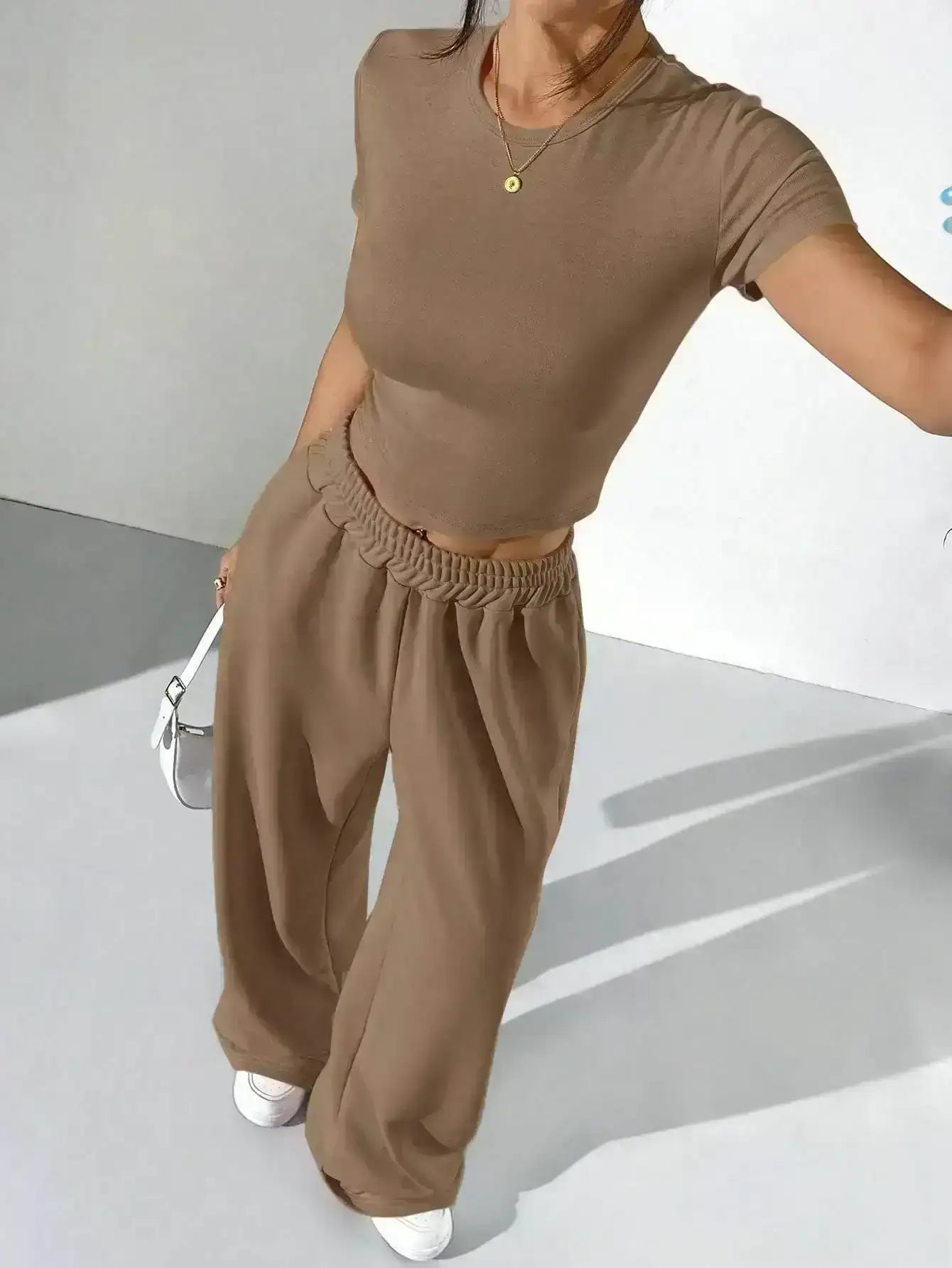 LT1K Fix Belt Wide-Leg Trouser.(Perfect For All Season )