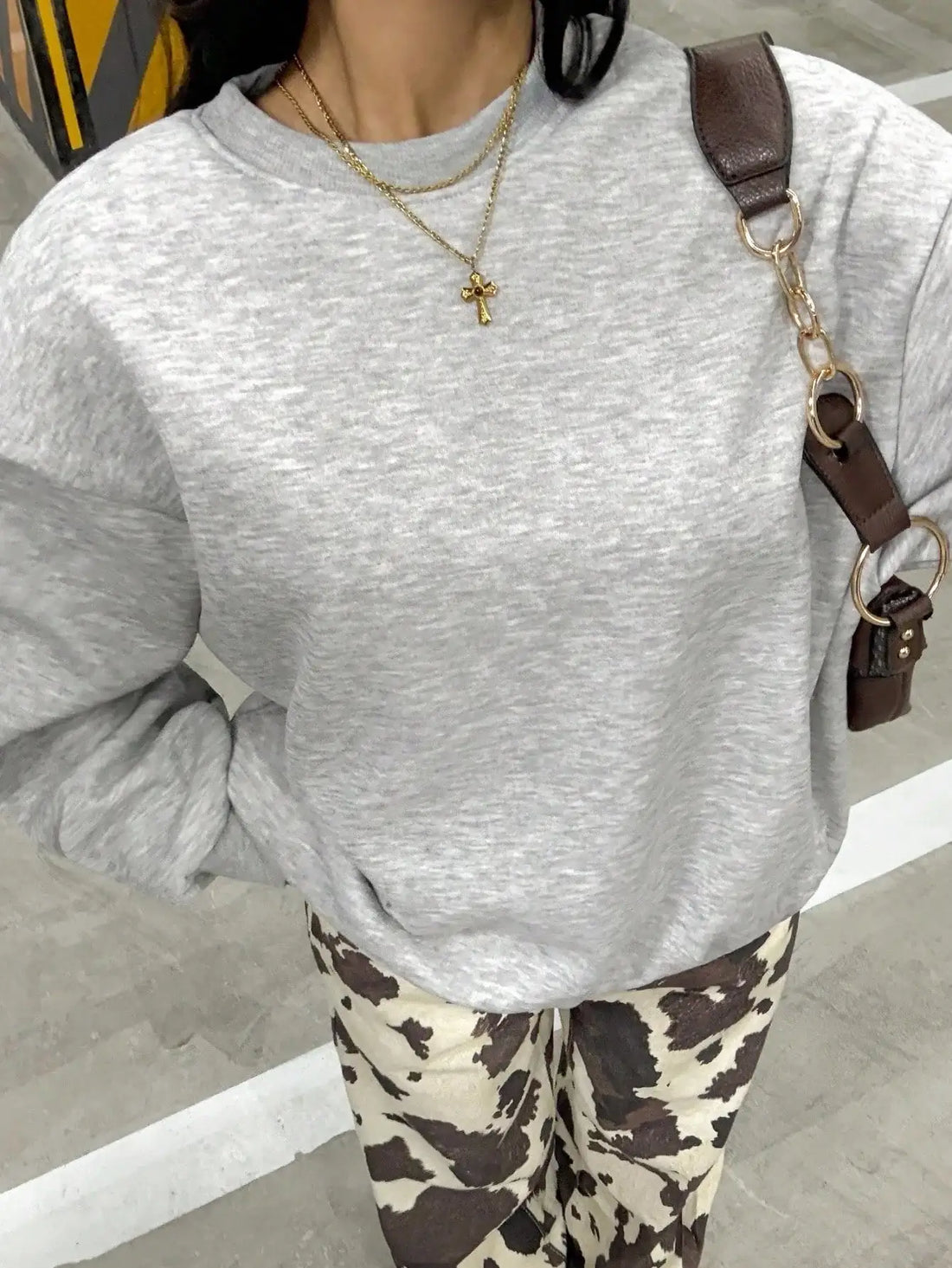 LT1K Grey Oversize Sweatshirt.