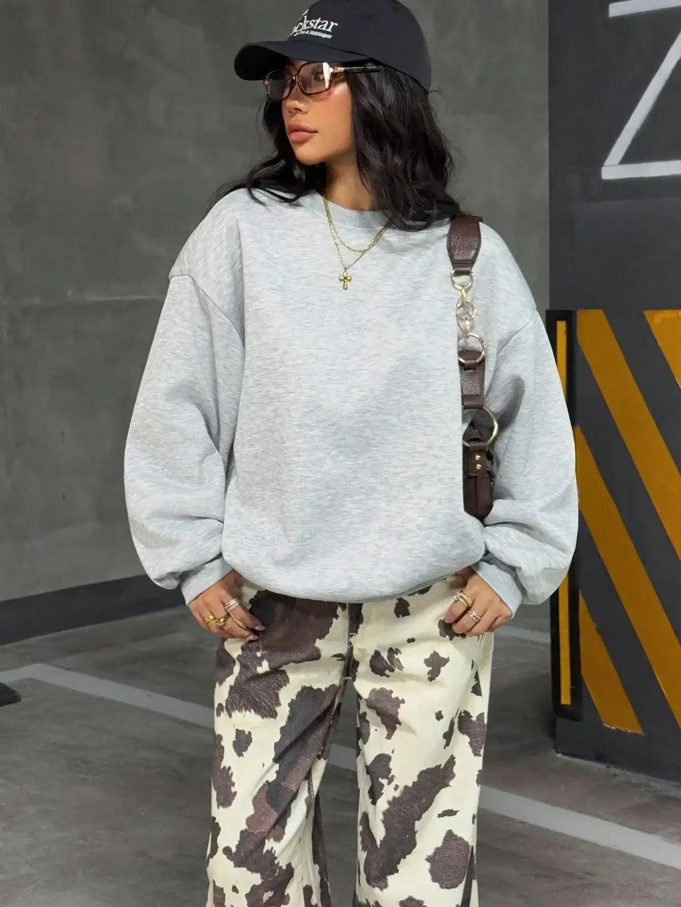 LT1K Grey Oversize Sweatshirt.