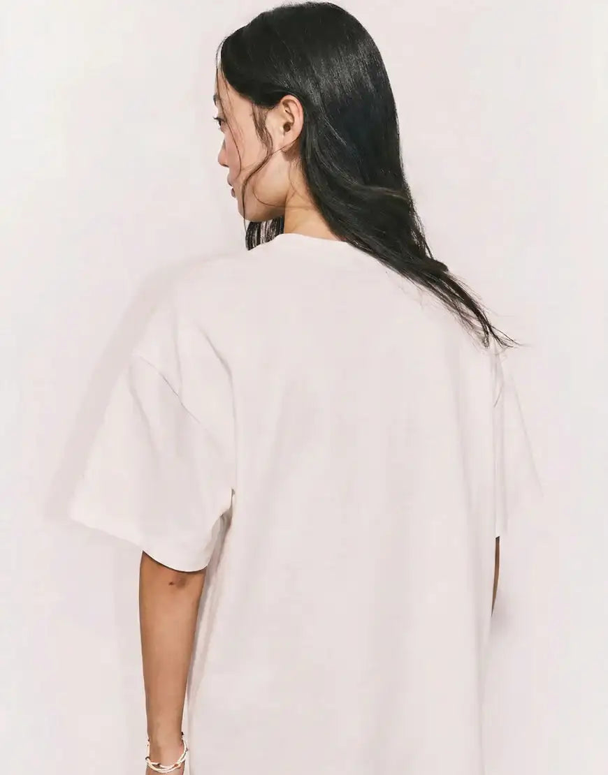 LT1K Oversize White Essential T-Shirt