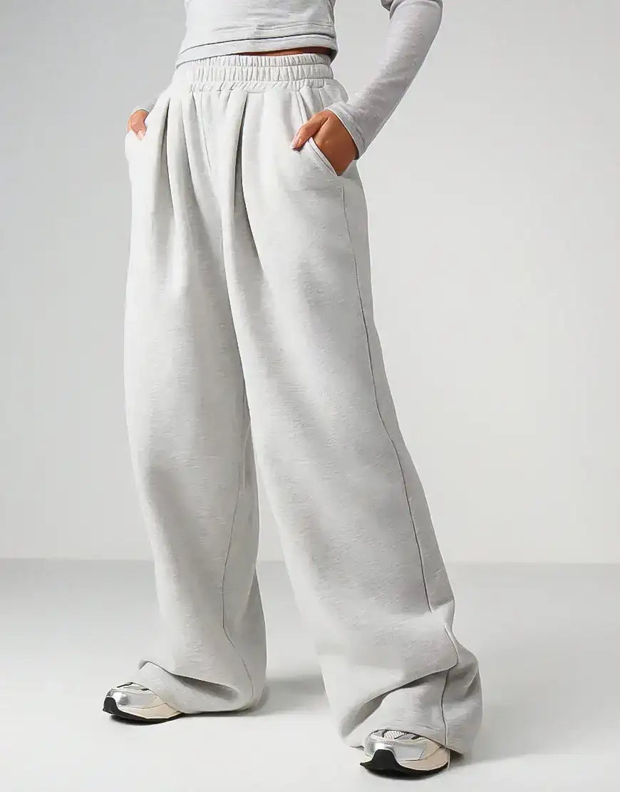 LT1K Pleated Wide-Leg Trouser.(Perfect For All Season).