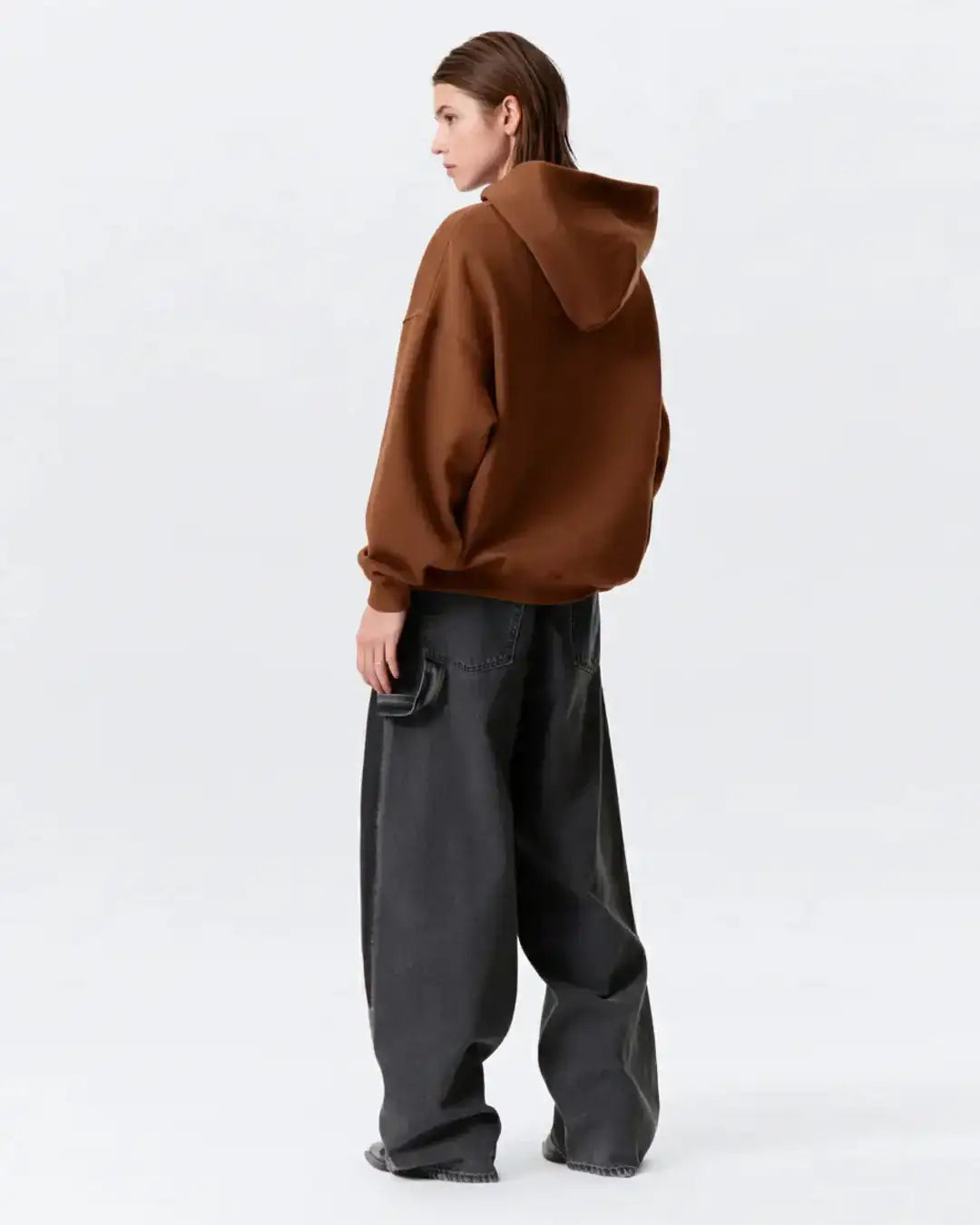 LT1K Basic Brown Oversize hoodie.