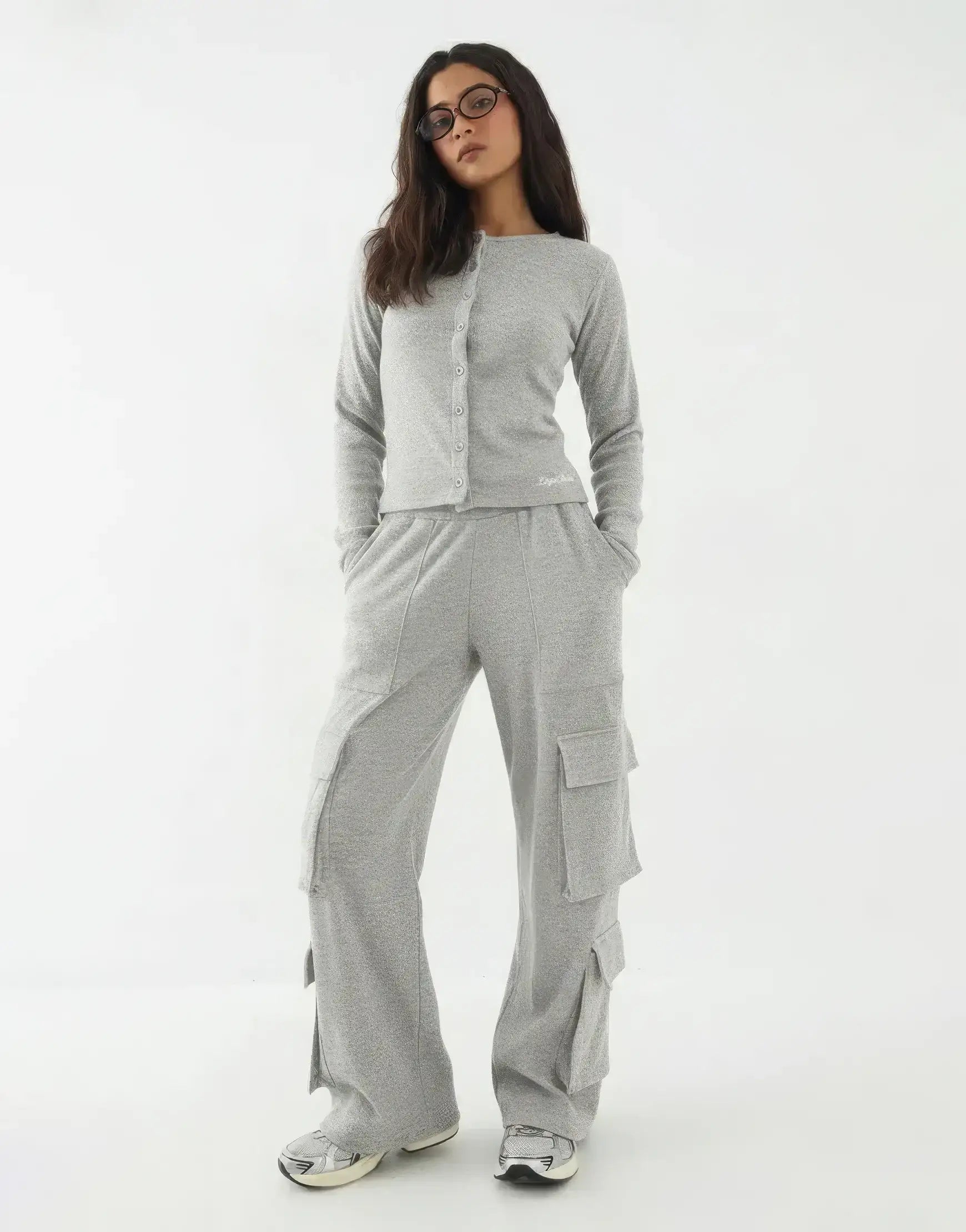 LT1K Multi Pocket Cargo Wide-Leg Trouser.(Perfect For All Season).