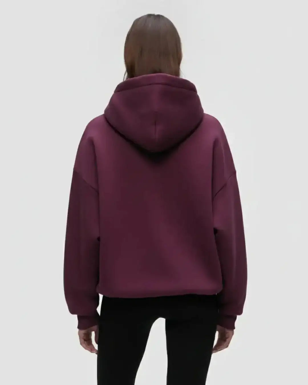 LT1K Basic Maroon Oversize hoodie.