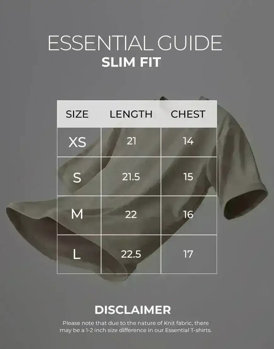 LT1K Slim Khaki Essential T-Shirt. - lessthan1thousand